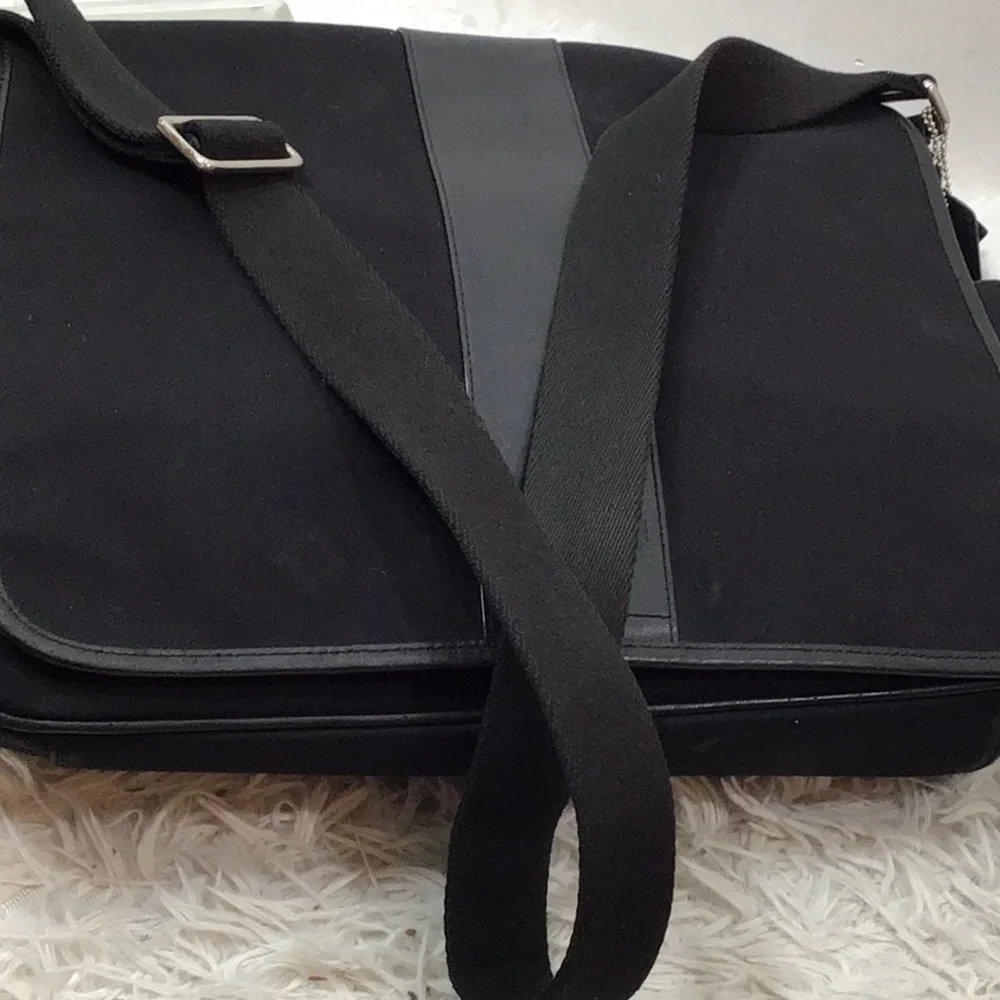Coach Transatlantic canvas and leather messenger bag
